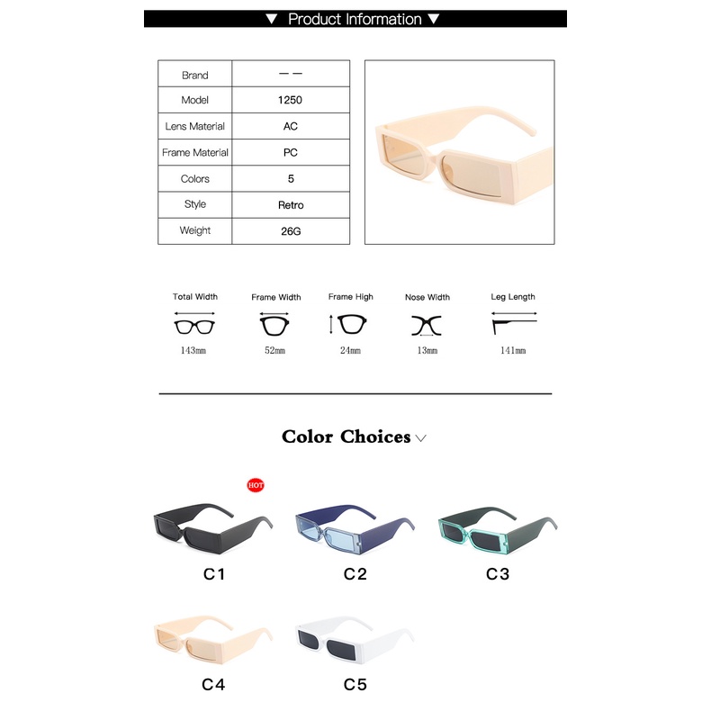 Kính mát gọng đen phong cách hiphop cổ điển thời trang cho nam nữ