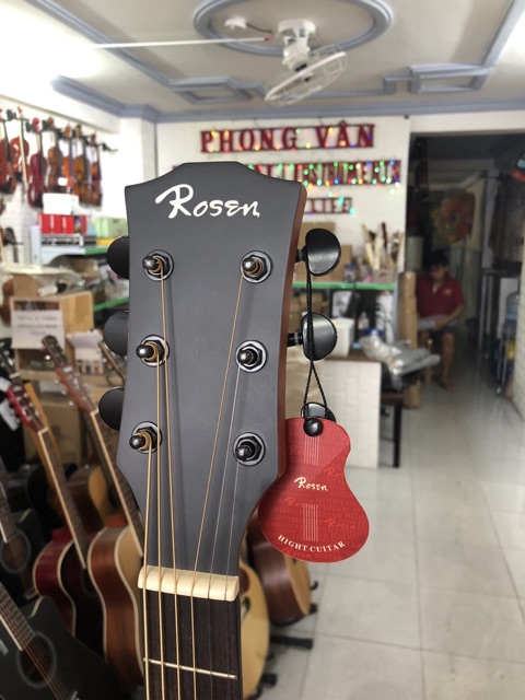 Tặng kèm full phụ kiện] Đàn Guitar Acoustic Rosen G15 tích EQ Fishman chính hãng