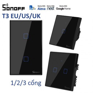 T3 1/2/3 cổng chuẩn eu/us/uk - công tắc wifi rf cảm ứng