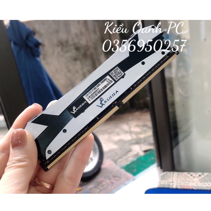 Ram PC - Ram máy tính bàn Kuijia DDR4 8GB bus 2666 Tản Nhiệt Thép - Mới Bảo hành 36 Tháng