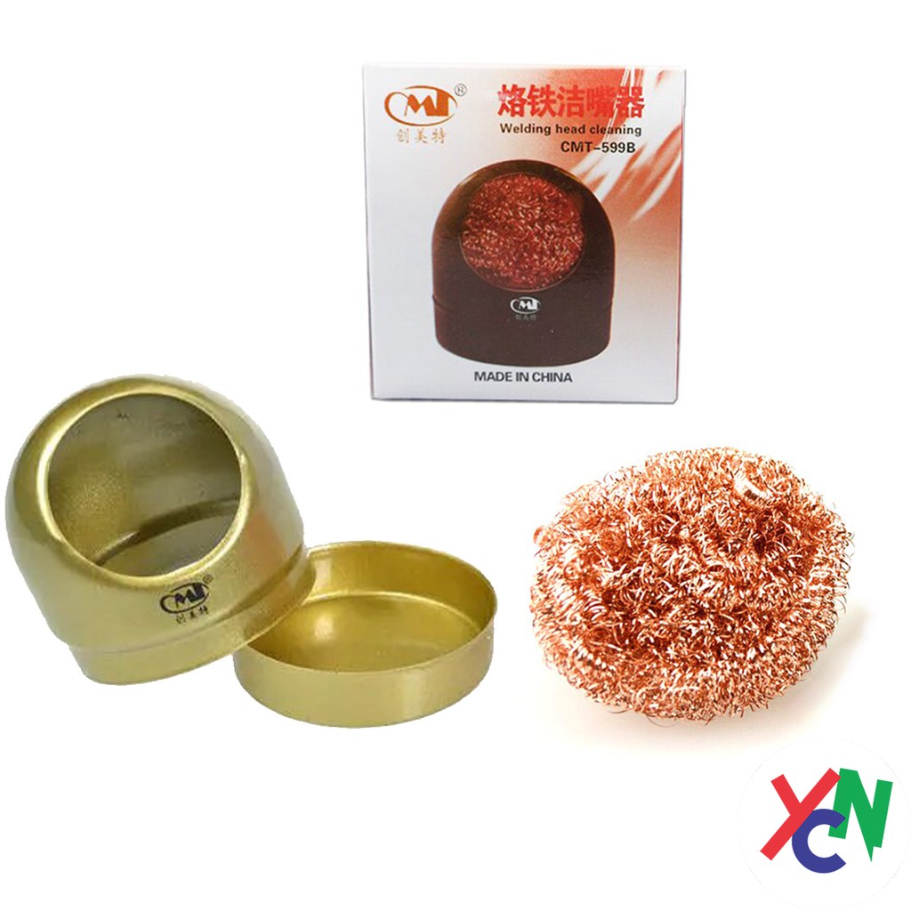 Bùi nhùi đồng và hộp đựng CMT-599B dùng để vệ sinh, làm sạch mũi hàn