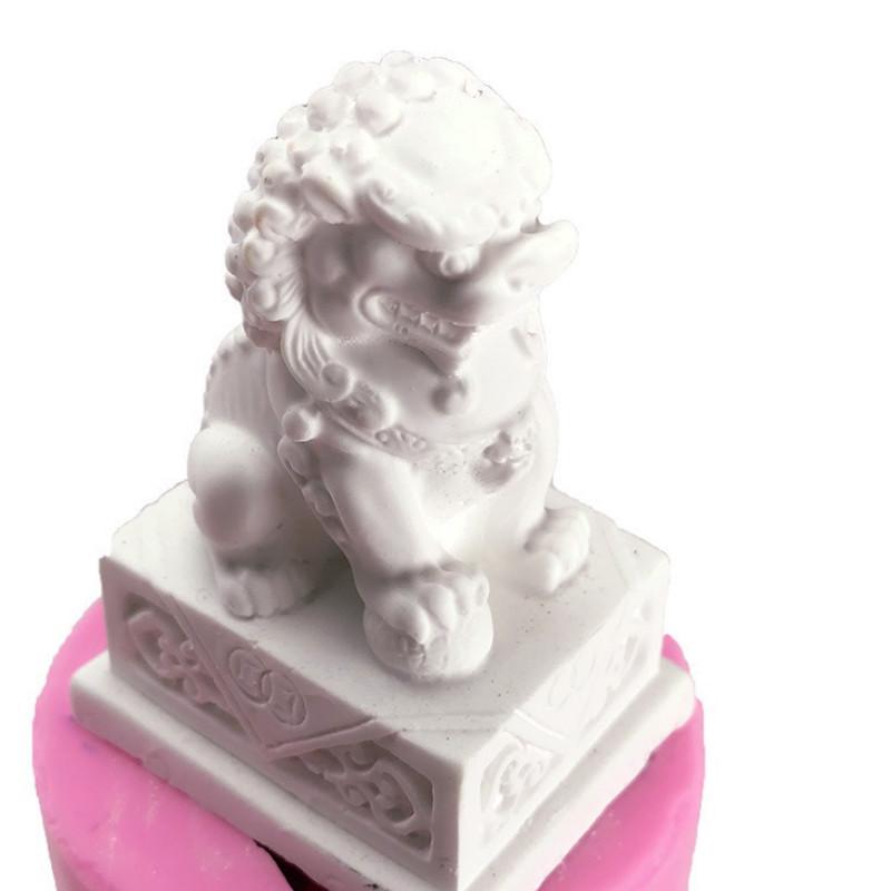Khuôn silicone Làm Đá Hình Sư Tử