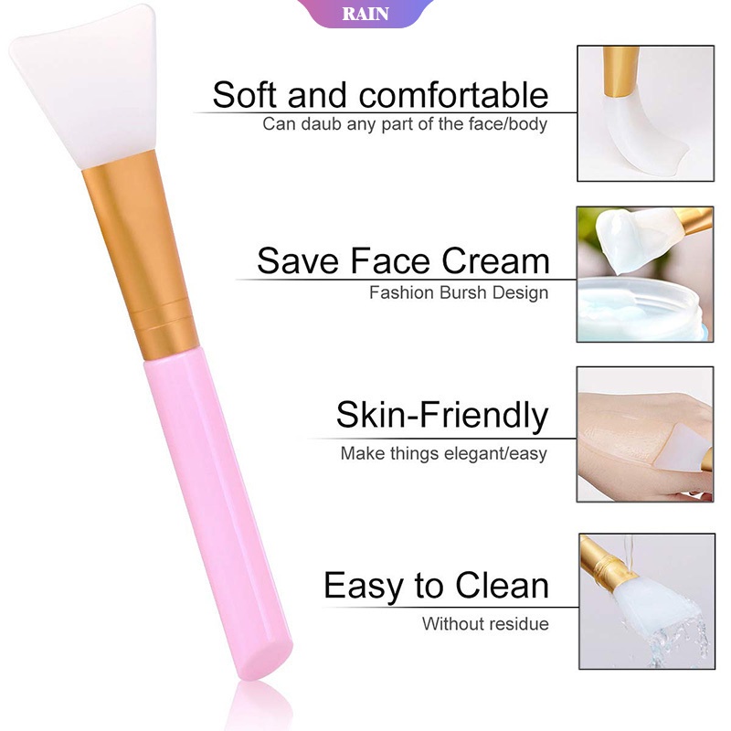 (Hàng Mới Về) 1 Cọ Silicone Dùng Đắp Mặt Nạ Diy Chuyên Nghiệp