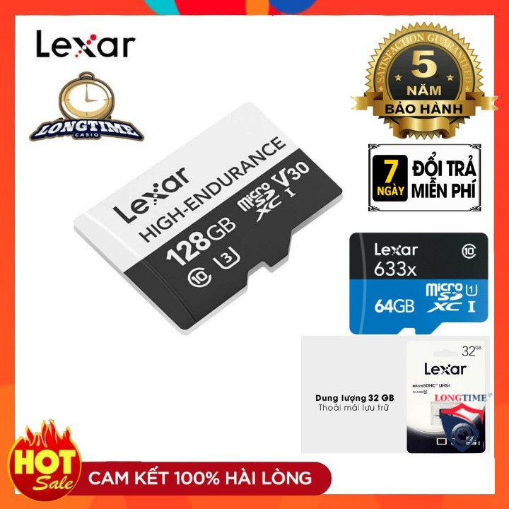 Thẻ Nhớ Micro SDXC LEXAR 128 GB Class 10 - BẢO HÀNH 5 NĂM - 1 ĐỔI 1 TRONG 7 NGÀY | BigBuy360 - bigbuy360.vn