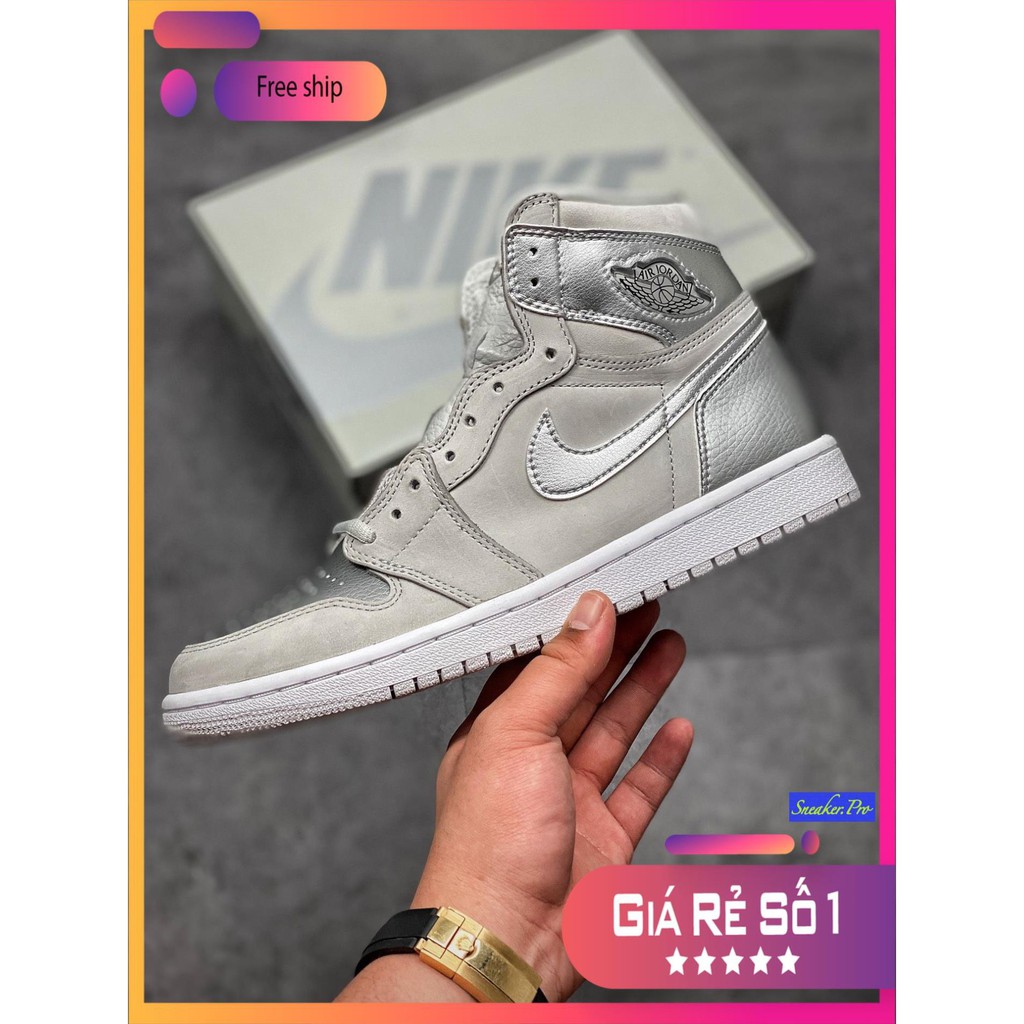 (FREESHIP+HỘP) Giày thể thao Air Jordan 1 Retro High CO Japan Neutral Grey (GS) siêu đẹp cho nam và nữ siêu đẹp | BigBuy360 - bigbuy360.vn