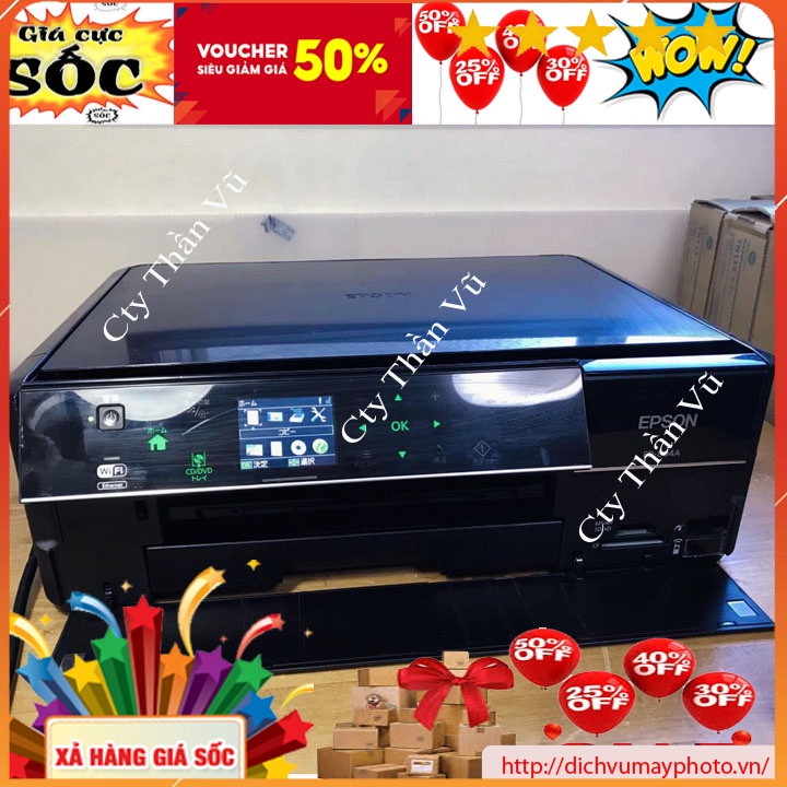 Máy in phun màu Epson 803A 804a In Scan copy Photo in Wifi in 2 mặt tự động máy 6 màu mực in đẹp bền