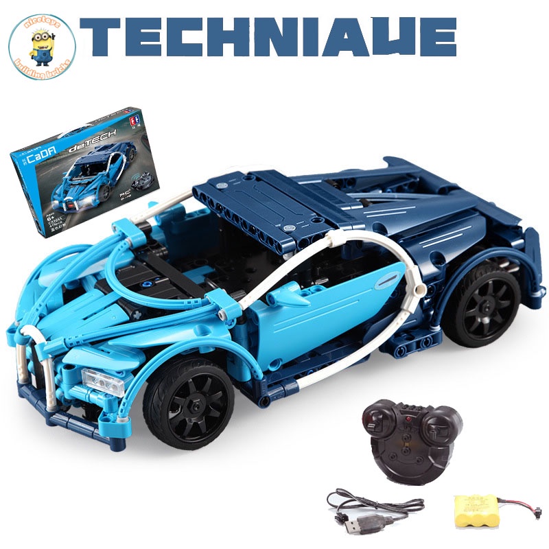 Đồ Chơi Lắp Ráp Kiểu LEGO TECHNIC Siêu Xe Bugati Veyron Điều Khiển Từ Xa RC Model C51053 Với 400+ Mảnh Ghép