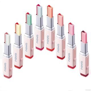 Son môi NOVO 2 màu không thấm nước lâu trôi tiện dụng