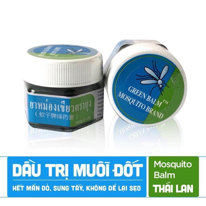 Dầu Thoa Trị Muỗi Đốt Thái Lan Cho Bé, Dầu Cù Là Xanh, Tinh Dầu Xoa Nóng