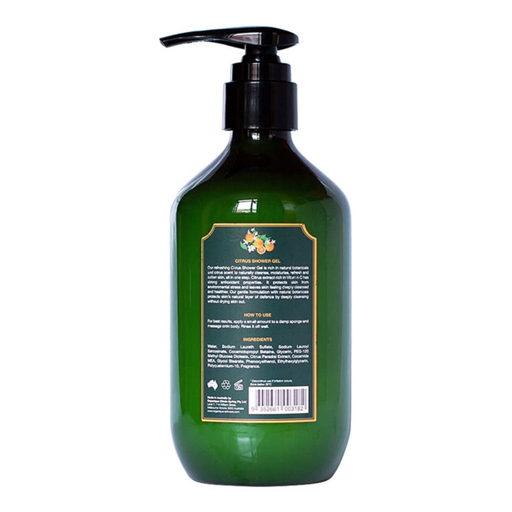 Sữa Tắm Organique Hương Cam Chanh Citrus Shower Gel 500ml