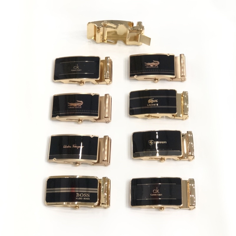 Đầu khoá thắt lưng nam khoá lăn, mặt dây lưng làm từ hợp kim chống rỉ hợp với dây 3,3cm - 3,8cm