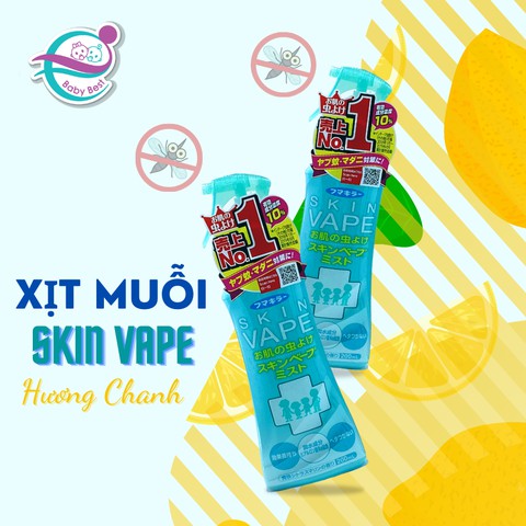 Xịt chống muỗi Skin Vape xanh/ Hồng