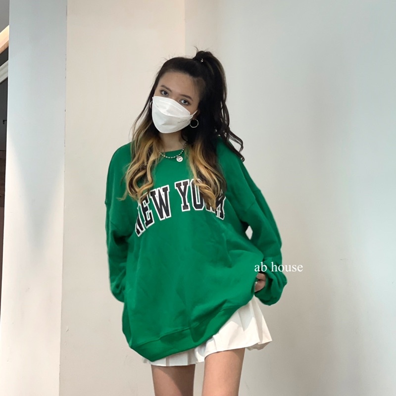 Áo Sweater Nỉ Cotton NEWYORK Unisex Nam Nữ (Ảnh Thật/Có Sẵn) | BigBuy360 - bigbuy360.vn