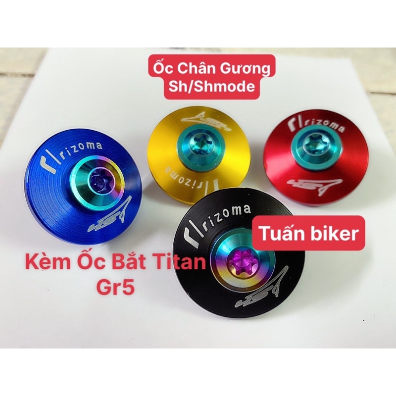 Ốc gắn chân Gương Sh/ Sh mode + Ốc bắt titan Gr5 Xịn (Giá 1 Ốc)