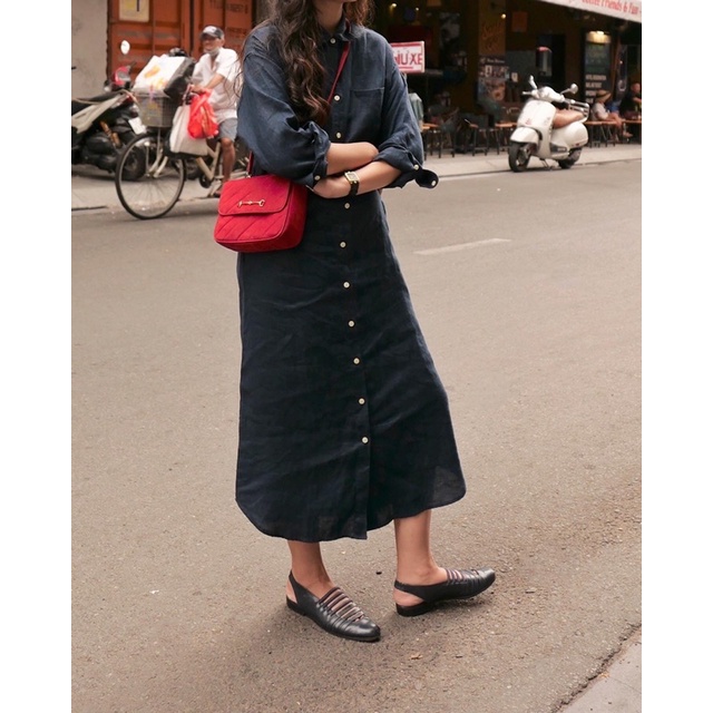 DE PLAGE - ĐẦM SƠ MI LINEN