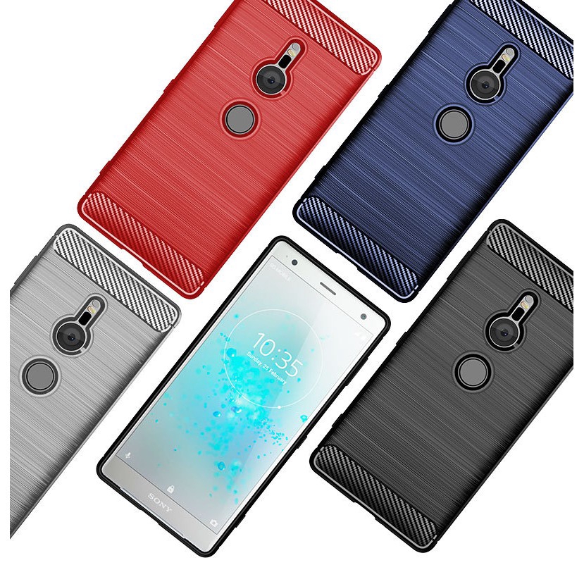 Ốp lưng chống sốc dạng sợi cho Sony Xperia XZ3 XZ2 Compact XZ2 Premium
