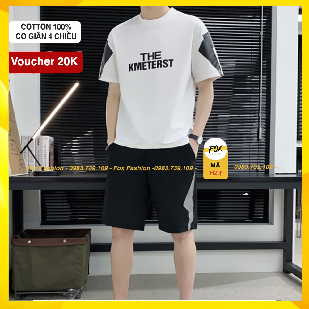Bộ nam hè big size 45-115kg | Bộ hè nam chất thun cotton100%, cổ tròn, form rộng tay lỡ |Bộ thể thao nam hè cao cấp