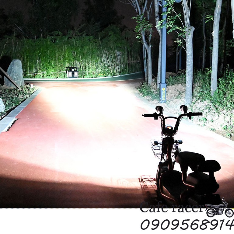 Đèn pha trợ sáng xe máy xe đạp điện xe ba gác 12-90V
