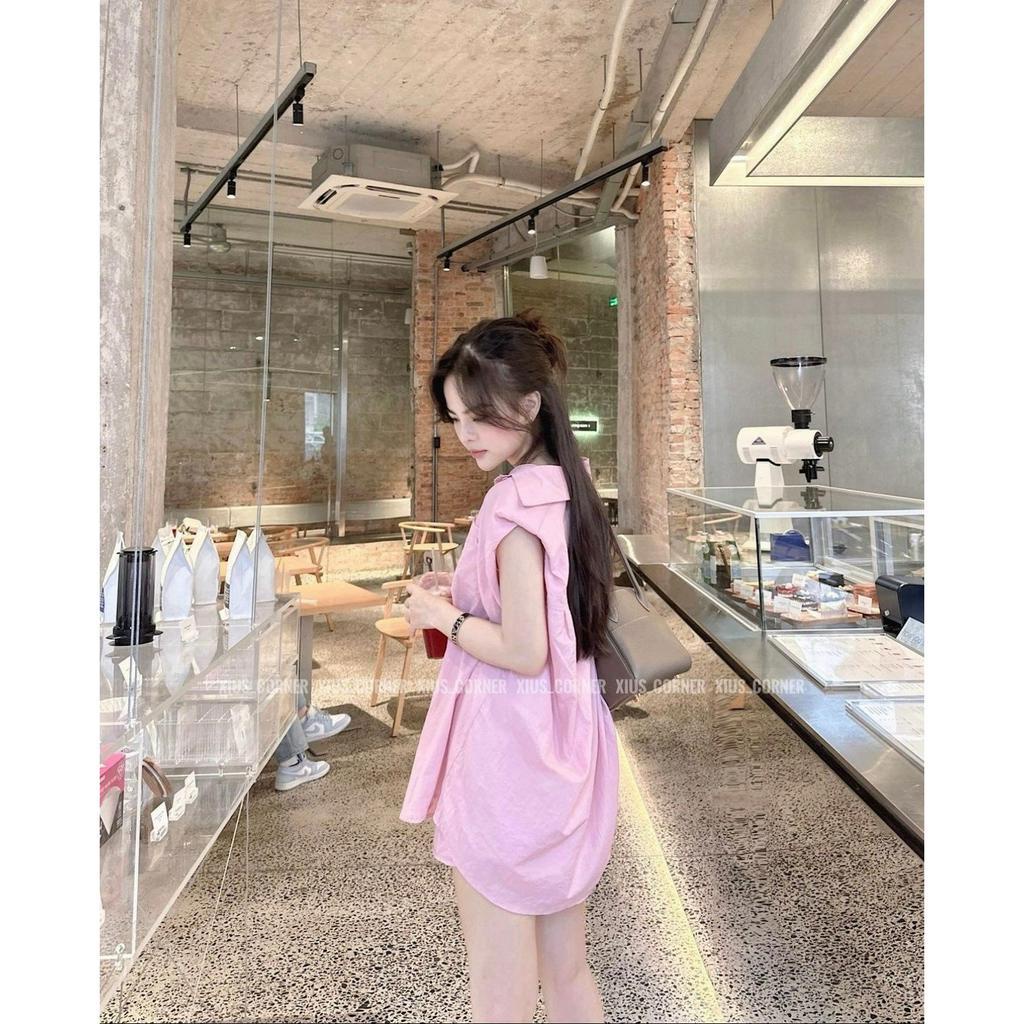 SET ÁO SƠ MI SÁT NÁCH TÚI + QUẦN SHORT 2 MÀU (TH)