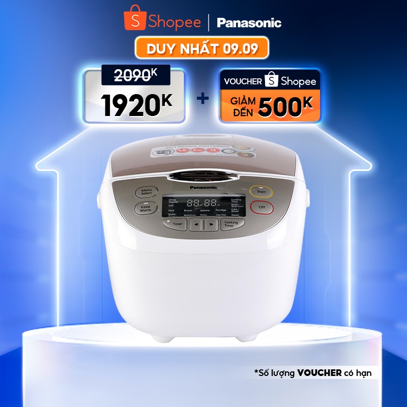 Nồi cơm điện tử Panasonic SR-CL188WRA 1.8 lít / SR-CL108WRA 1 lít - Hàng chính hãng