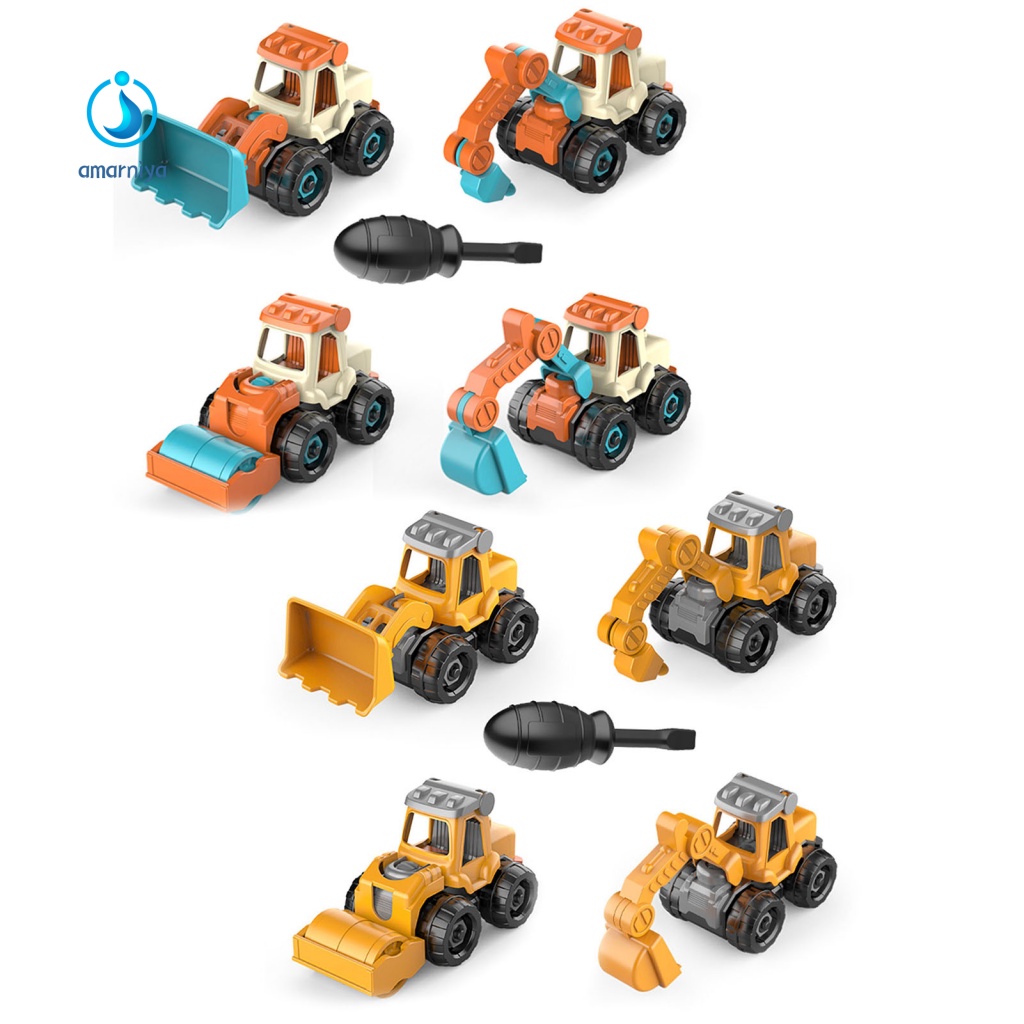 Bộ Đồ Chơi Lắp Ráp Xe Tải Xây Dựng An Toàn Cho Trẻ Em