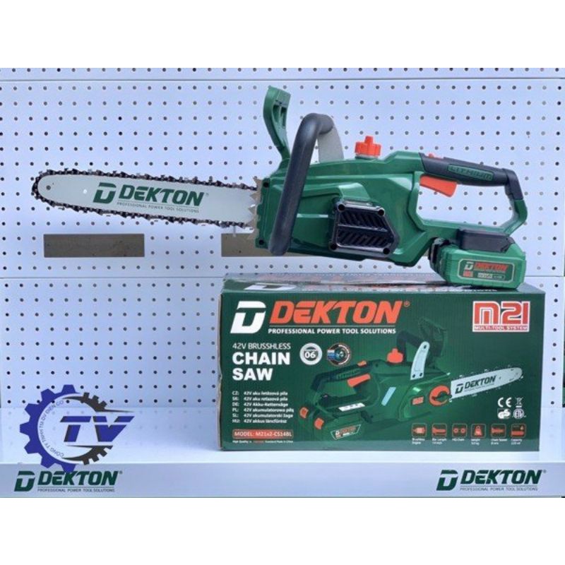 (Thân máy) Máy cưa xích Pin 42V Dekton M21x2-CS14BL