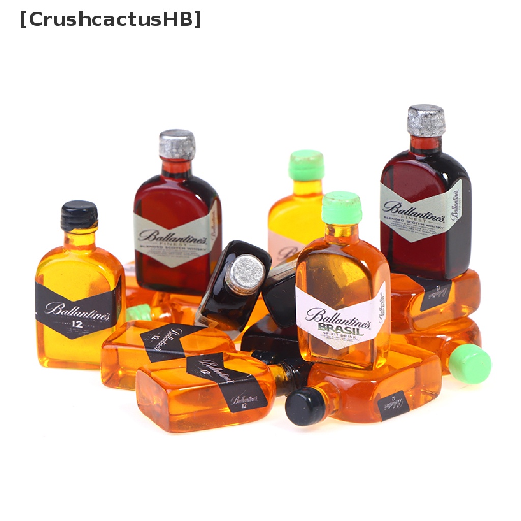 [CrushcactusHB] 5 Chai Rượu Whisky Thu Nhỏ 1 / 12 Trang Trí Nhà Búp Bê