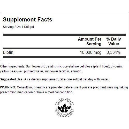 Biotin | Swanson Premium Biotin   | Nuôi Dưỡng Tóc Và Móng Chắc Khỏe - Chính Hãng nhập Mỹ