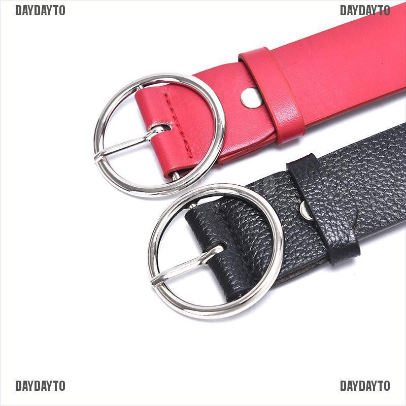 Thắt Lưng Da Khóa Tròn Thời Trang Cho Nữ