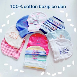 Nón Sơ Sinh Hotga Cotton Mềm Mại Mỏng Mát