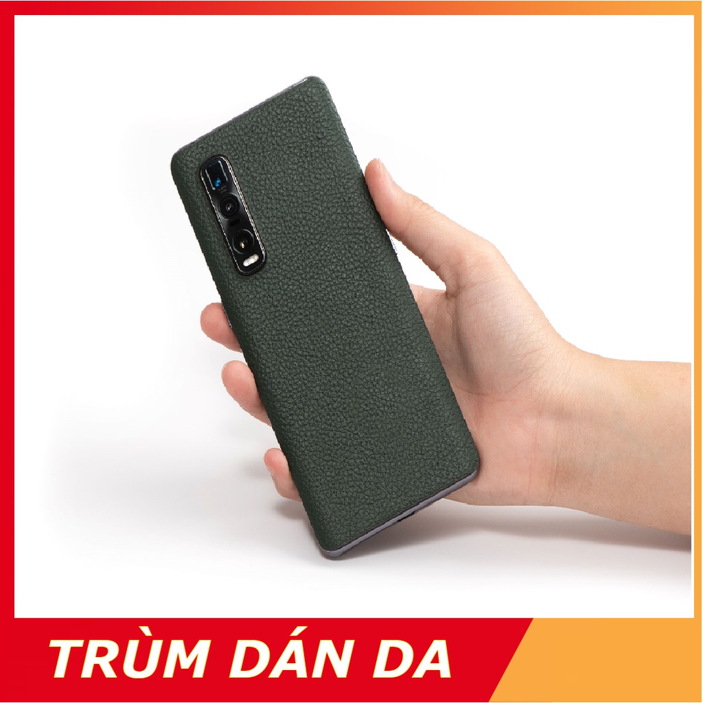 Miếng dán da điện thoại Oppo Find X2 Pro - Miễn phí khắc hình, tên, sđt, chữ ký...