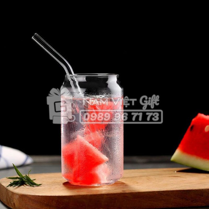 Ly Thủy Tinh Cola Chịu Nhiệt Thiết Kế Tối Giản Đựng Thức Uống Lạnh