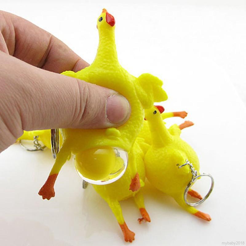 Đồ chơi gà đẻ trứng bóp để giảm căng thẳng