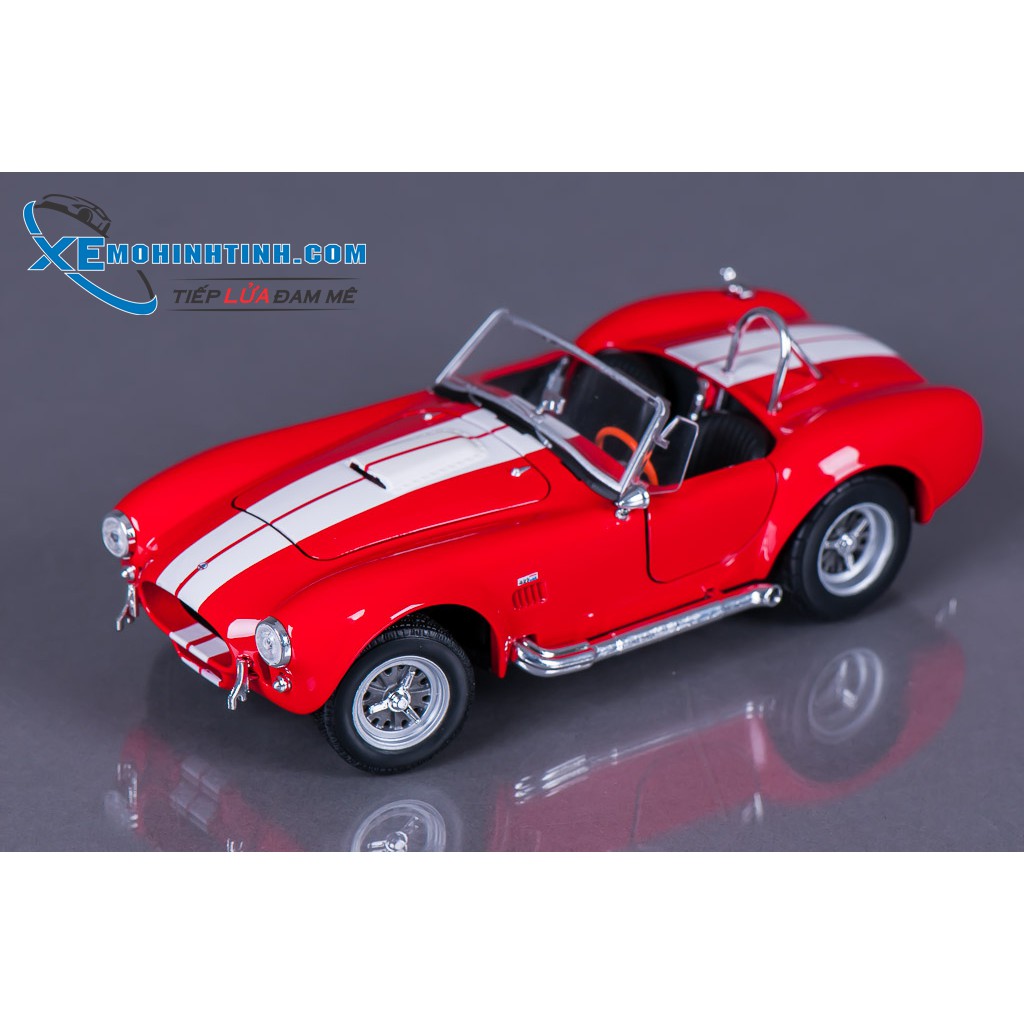 Xe Mô Hình Ford Shelby Cobra 427 S C 1965 1:24 Welly (Đỏ)