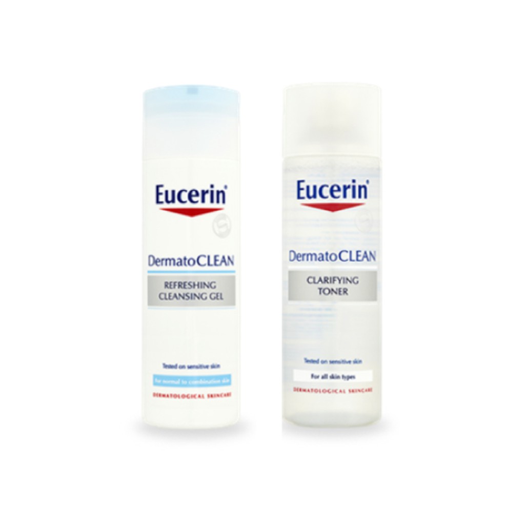 Sữa rửa mặt dành cho da nhạy cảm Eucerin DermatoClean Cleansing Gel 200ml