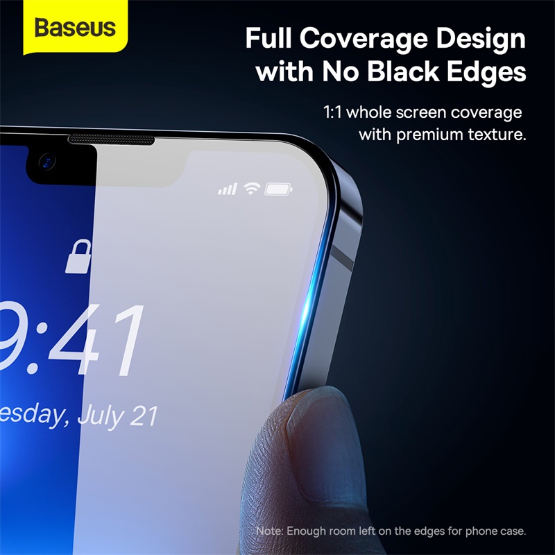 Kính Cường Lực Baseus Siêu Trong Suốt Bảo Vệ Màn Hình Điện Thoại iPhone13 ProMax 4K 13Pro