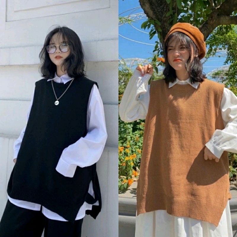 [RẺ VÔ ĐỊCH] Áo Gile Rời Dễ Mix Đồ Siêu Vintage ( ảnh thật)