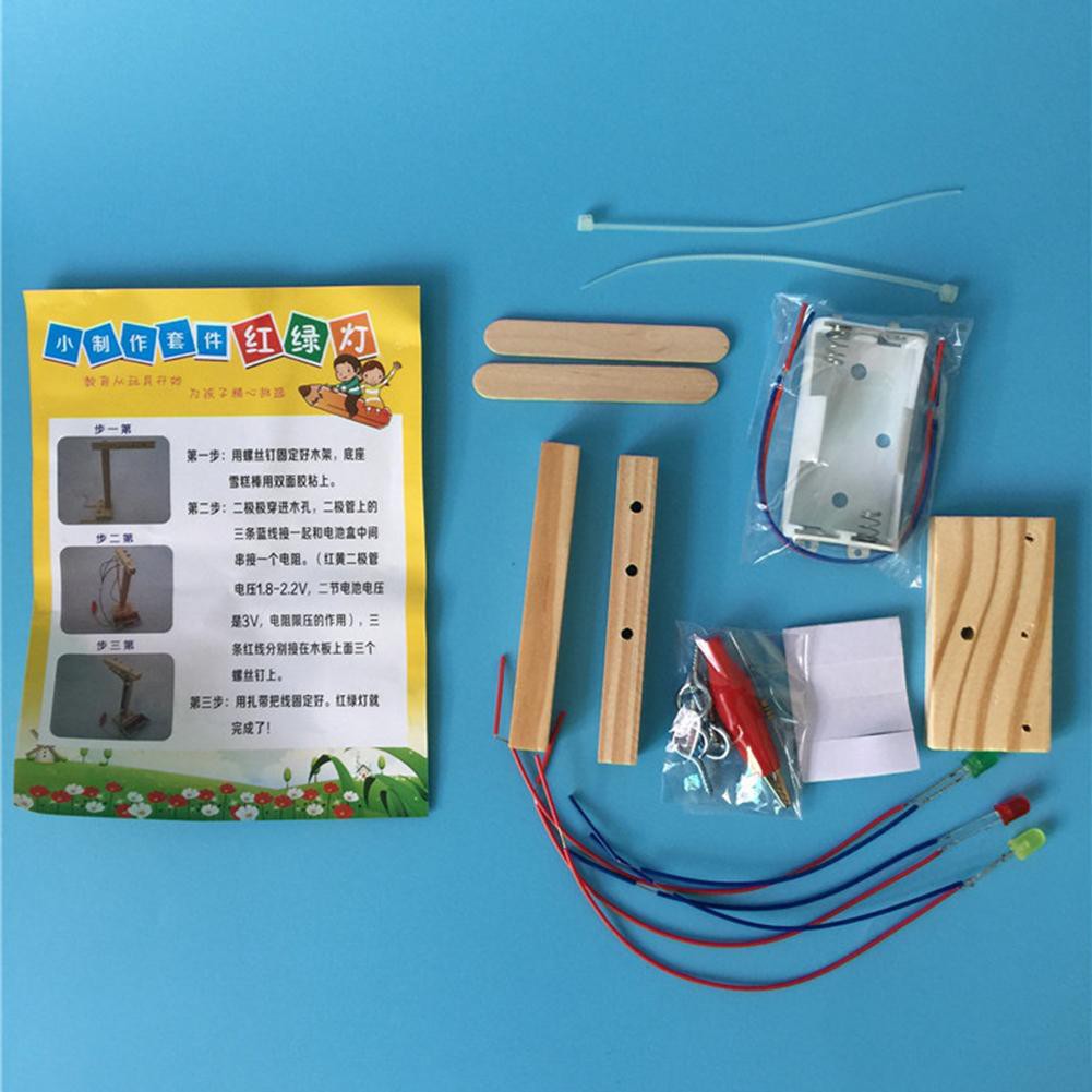 Đồ chơi thí nghiệm tự làm đèn giao thông giáo dục sớm cho trẻ