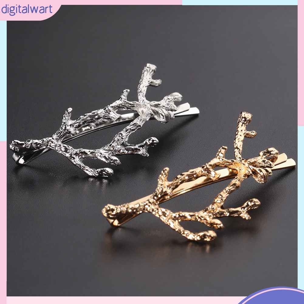 1 Kẹp Tóc Hình Sừng Hươu Phong Cách Vintage Dành Cho Nữ