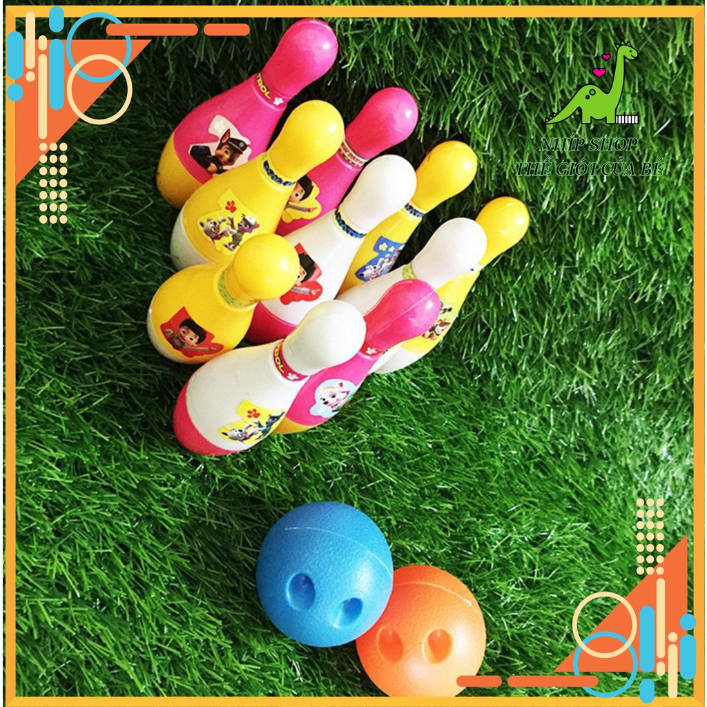 Đồ Chơi Ném Bóng Bowling Vui Nhộn Giúp Bé Nhận Biết Màu Sắc Kết Hợp Rèn Luyện Vận Động