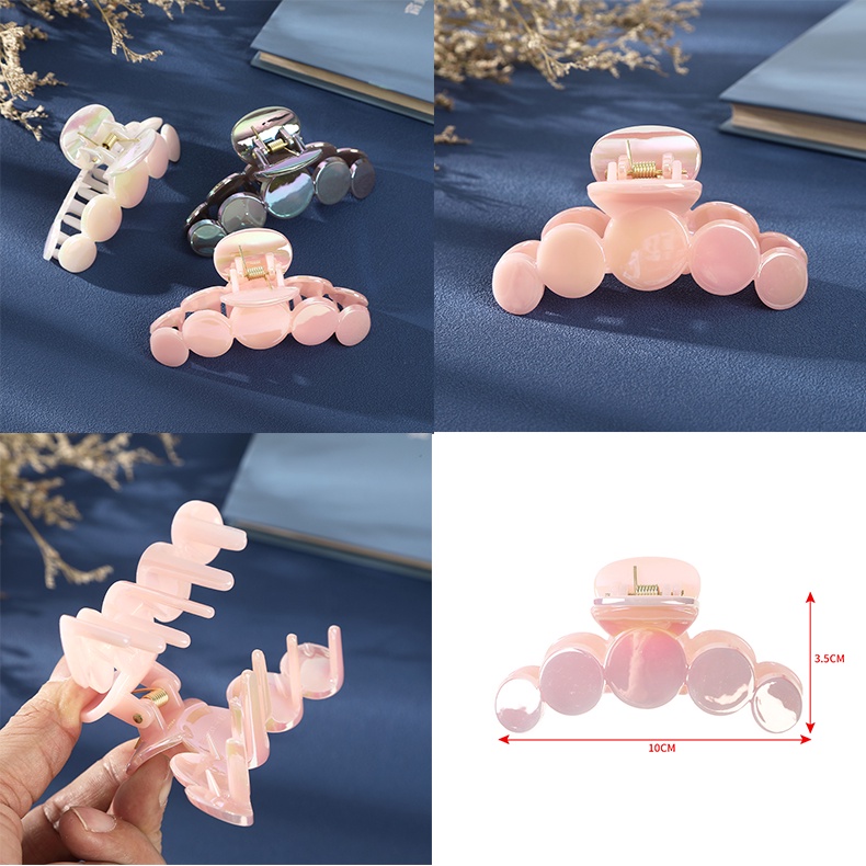Kẹp tóc HAIMEIKANG bằng nhựa răng cá mập cỡ lớn phong cách Hàn Quốc mới cho nữ
