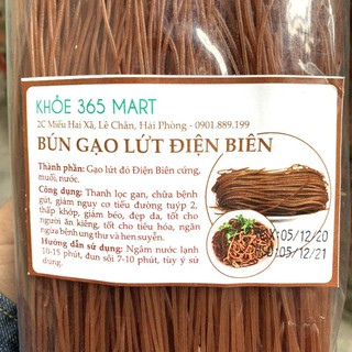 Bún gạo lứt đỏ gạo lứt huyết rồng-ăn kiêng,giảm cân,eat clean,thực dưỡng gói 500g