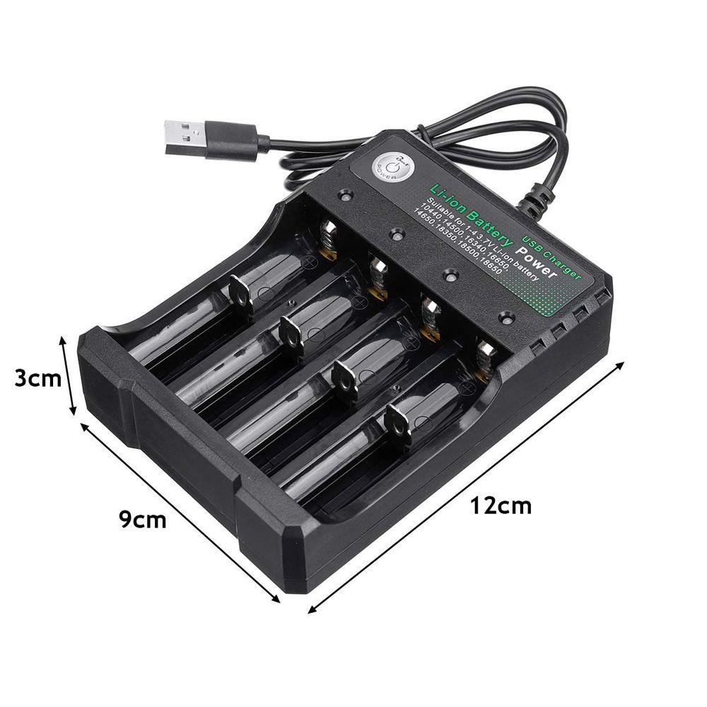 Bộ Sạc Pin Lithium Kép AC 110V 220V 18650 / 18500 / 16340 / 14500 / 26650 Cho Sạc 18650