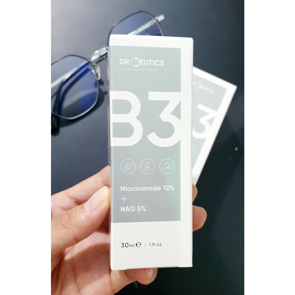 DRCEUTICS Serum B3 Niacinamide 12% DrCeutics Giảm Thâm Sáng Da Kiềm Dầu (30ml 100ml)