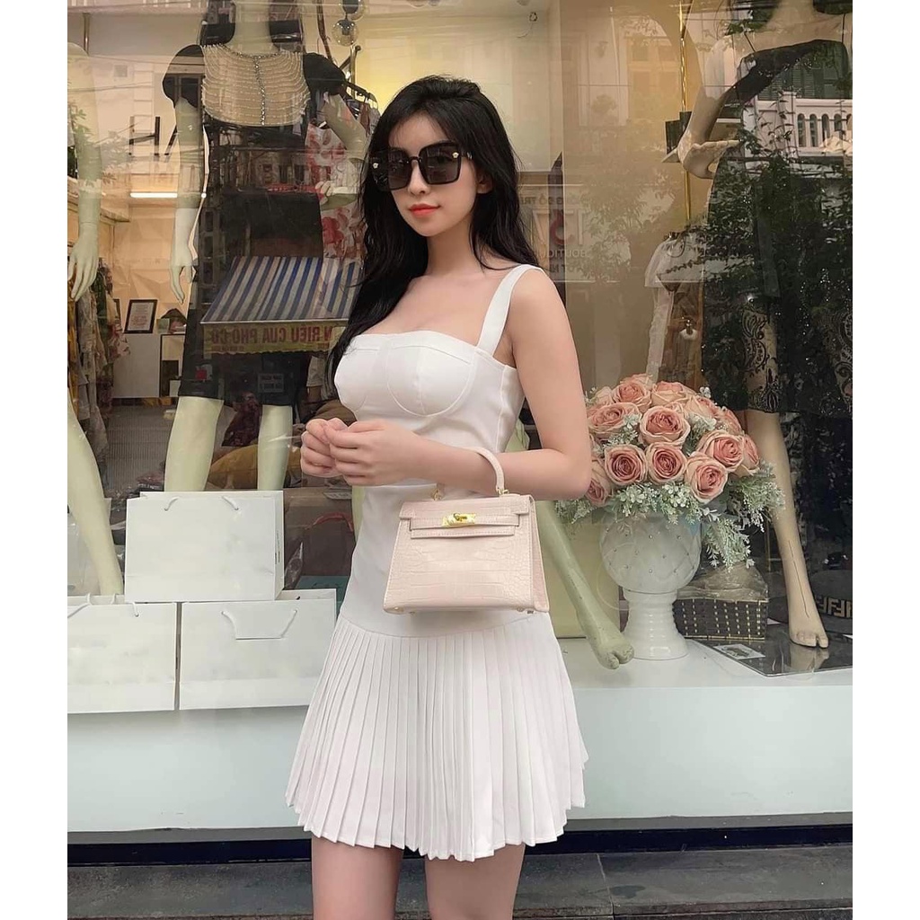 Váy Dây Chân Xếp Ly