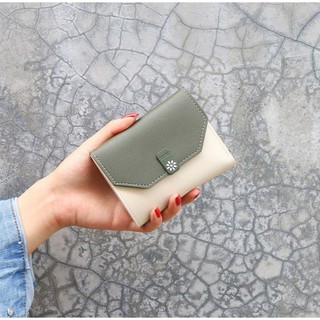 Ví Nữ Hoa Cúc Gập Đôi