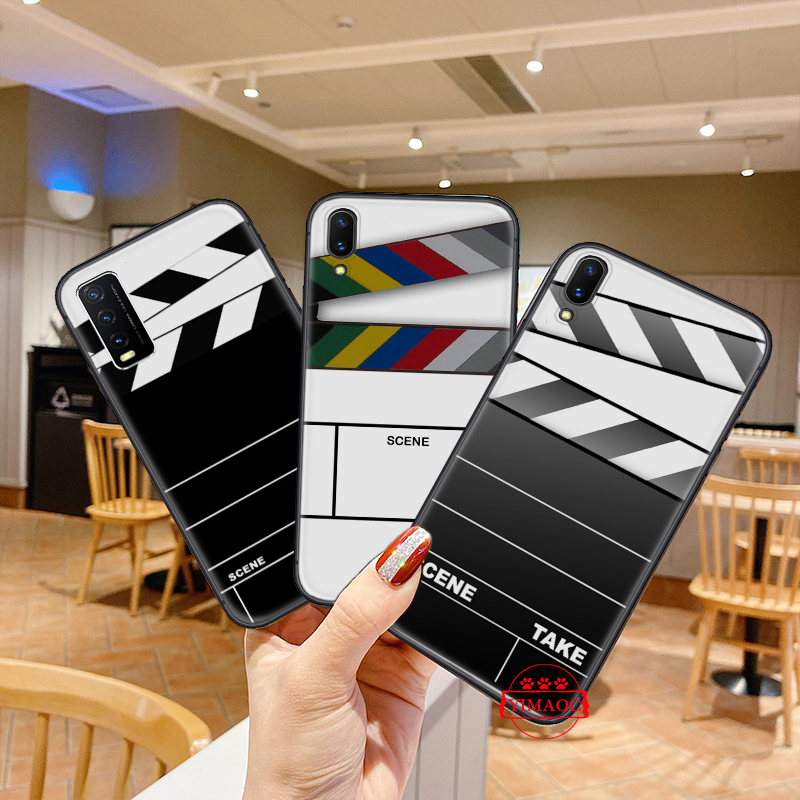 Ốp Điện Thoại Dẻo Họa Tiết Bảng Clapper Board Độc Đáo Cho Vivo V20 Se Y20I Y20S Y20 Y30 Y31 Y51 X60 Pro 186c