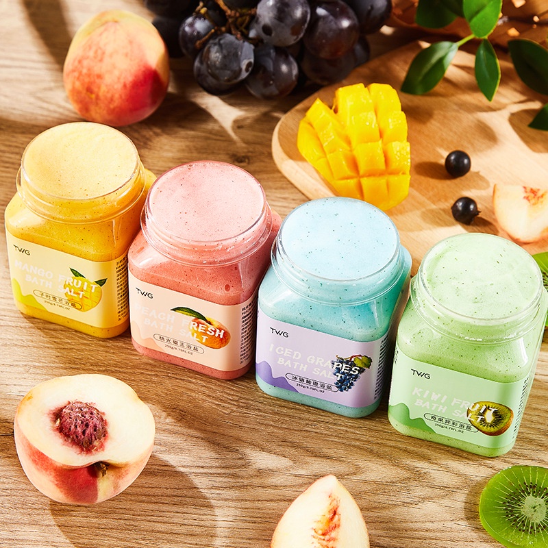 Tẩy tế bào chết da chết trái cây 4 mùi Body PEACH đào cải thiện da viêm lông, sáng da Tẩy da chết đào SIGO