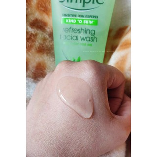 (Bill UK) Sữa rửa mặt Simple Refreshing Facial Wash