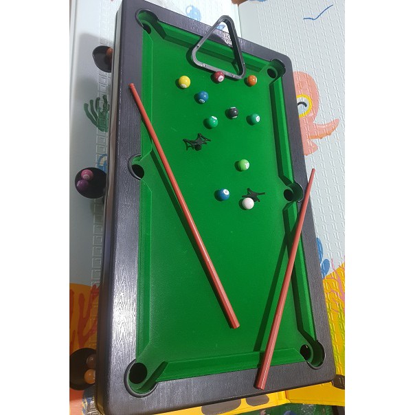 (PHÁ GIÁ THỊ TRƯỜNG) Trò chơi mô hình bàn bida tặng kèm chân bàn và 16 trái bóng được đánh số giúp bé vừa chơi vừa học